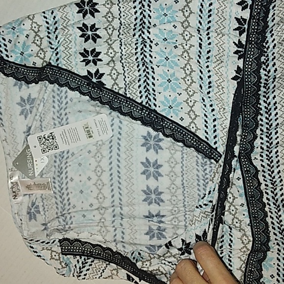 ★NWT★Plus Size★NURTURE By Lamaze~Full Coverage Maternity/Nursing Chemise Gown★ - Picture 10 of 16